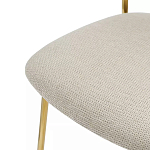 Стул барный широкой полукруглой спинкой на золотистых ножках Chair Smooth Shapes варинант исполнения - 5 | Loft Concept в Рязани