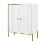 Тумба белая с двумя дверками и полками Antique Order варинант исполнения - 1 | Loft Concept в Рязани