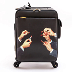 Чемодан дорожный SELETTI Travel Kit Trolley Lipstick Black варинант исполнения - 1 | Loft Concept в Рязани