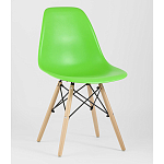Пластиковый стул на ножках из массива бука Eames Light Green варинант исполнения - 1 | Loft Concept в Рязани