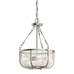 Люстра подвесная с чашеобразным плафоном из прозрачных стеклянных прутьев Kichler варинант исполнения - 1 | Loft Concept в Рязани