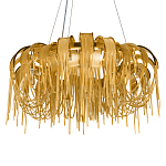 Люстра круглая подвесная с металлическими дугами и длинными цепочками 80 см Atlantis Chain варинант исполнения - 15 | Loft Concept в Рязани