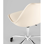 Офисный стул на металлическом основании EGGERY Beige пластик варинант исполнения - 3 | Loft Concept в Рязани