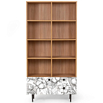 Широкий стеллаж с принтом Elise Rack варинант исполнения - 19 | Loft Concept в Рязани