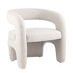 Кресло дизайнерское для лаунж зоны жемчужного цвета Pearl Lounge варинант исполнения - 10 | Loft Concept в Рязани