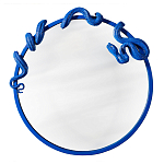 Зеркало круглое в синей раме в виде змеи Temptation варинант исполнения - 1 | Loft Concept в Рязани