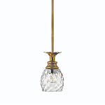 Подвесной светильник цвета латунь с прозрачнымплафоном в форме ананаса Hinkley варинант исполнения - 1 | Loft Concept в Рязани