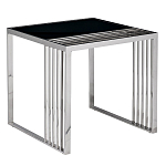 Столик журнальный с черной стеклянной столешницей Embodiment of Contemporary Art  варинант исполнения - 1 | Loft Concept в Рязани