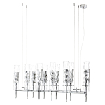 Люстра подвесная прямоугольная с 10-ю цилиндрическими плафонами LIAISON варинант исполнения - 5 | Loft Concept в Рязани