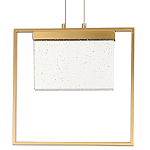 Подвесной геометрический светильник со стеклом Rectangle Geometry Glass Chandelier варинант исполнения - 1 | Loft Concept в Рязани