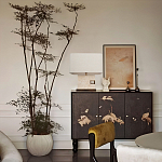 Настольная лампа с прямоугольным основанием из натурального камня c тканевым абажуром Lapis Tiburtinus варинант исполнения - 5 | Loft Concept в Рязани