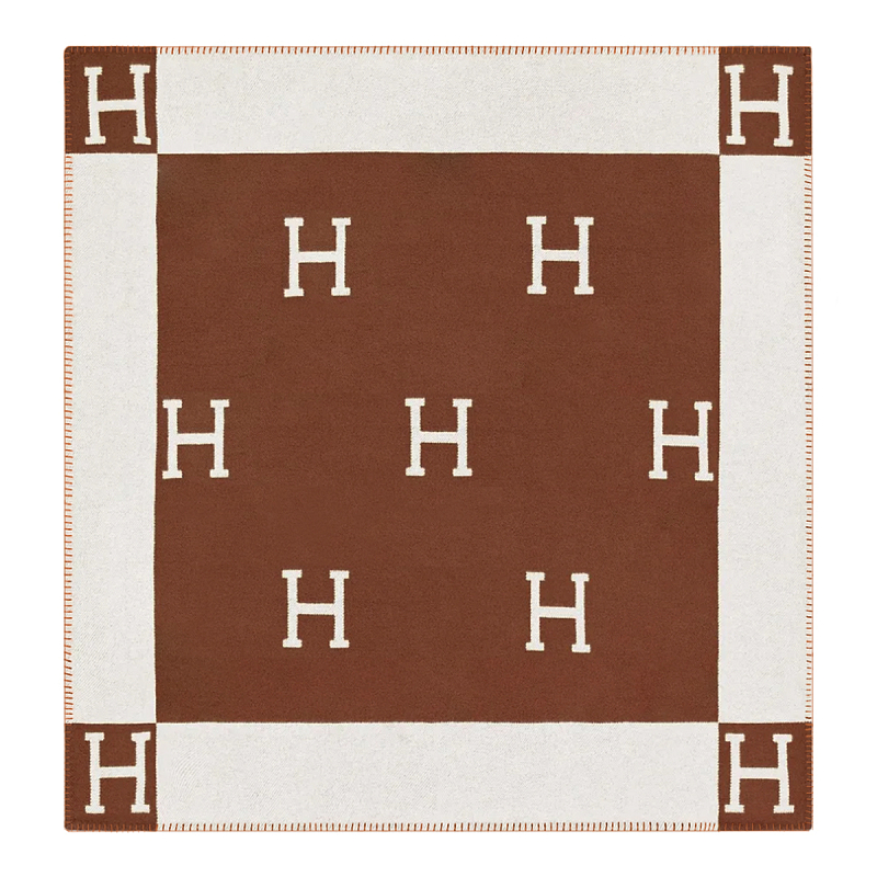 Плед Hermes Avalon Plaid Coffee Коричневый Бежевый Плед Hermes Avalon Plaid Coffee Коричневый Бежевый в Рязани | Loft Concept