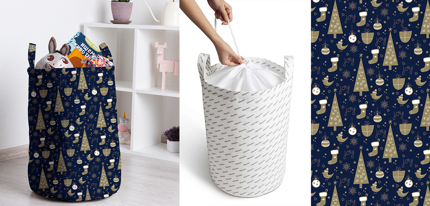 Корзина New Year Pattern Basket Корзина New Year Pattern Basket - Loft-Concept в Рязани
