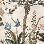 Обои ручная роспись Siam White Metal варинант исполнения - 4 | Loft Concept в Рязани