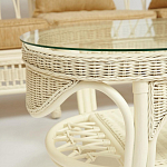 Комплект уличной мебели из ротанга Clara белый варинант исполнения - 9 | Loft Concept в Рязани