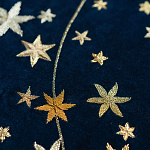 Обои с вышивкой ручной работы Cosmos Original colourway on velvet варинант исполнения - 2 | Loft Concept в Рязани