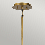 Люстра цвета латунь с 6-ю лампами свечами внутри цилиндрического абажура из черных металлических реек Kichler варинант исполнения - 4 | Loft Concept в Рязани