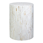 Столик с инкрустацией с перламутровым узором Dominic White варинант исполнения - 1 | Loft Concept в Рязани