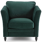 Кресло с обивкой из хлопкового велюра Porter Green Armchair варинант исполнения - 2 | Loft Concept в Рязани