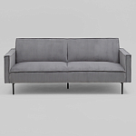 Диван современный вельветовый прямой Worcester Серый варинант исполнения - 2 | Loft Concept в Рязани