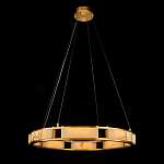 Люстра в виде кольца из натурального камня Golden Alavastor варинант исполнения - 1 | Loft Concept в Рязани