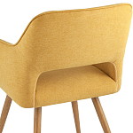 Стул в рогожке желтого цвета NEASAN STOOL варинант исполнения - 6 | Loft Concept в Рязани