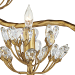 Торшер золотой в виде растения Golden Flower Glade варинант исполнения - 1 | Loft Concept в Рязани