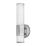 Бра для ванных комнат вертикальное с длинным белым матовым плафоном в форме шестиугольника на круглом основании Hinkley варинант исполнения - 12 | Loft Concept в Рязани