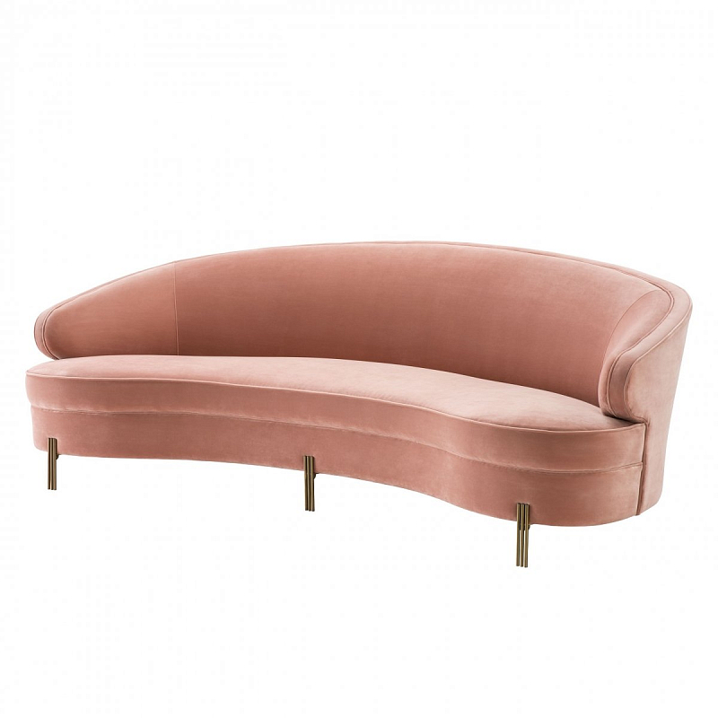 Диван Eichholtz Sofa Pierson nude Бежевый Латунь Диван Eichholtz Sofa Pierson nude Бежевый Латунь в Рязани | Loft Concept