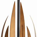 Торшер с основанием в виде стебля с листьями и тканевым абажуром Flowing Leaves варинант исполнения - 2 | Loft Concept в Рязани