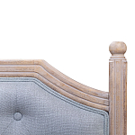 Изголовье кровати серое с мягкой обивкой из рогожки Emma Headboard варинант исполнения - 2 | Loft Concept в Рязани