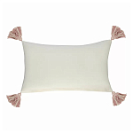Чехол на подушку с кисточками и вышивкой птиц Ethnic mix Birds Rect варинант исполнения - 4 | Loft Concept в Рязани