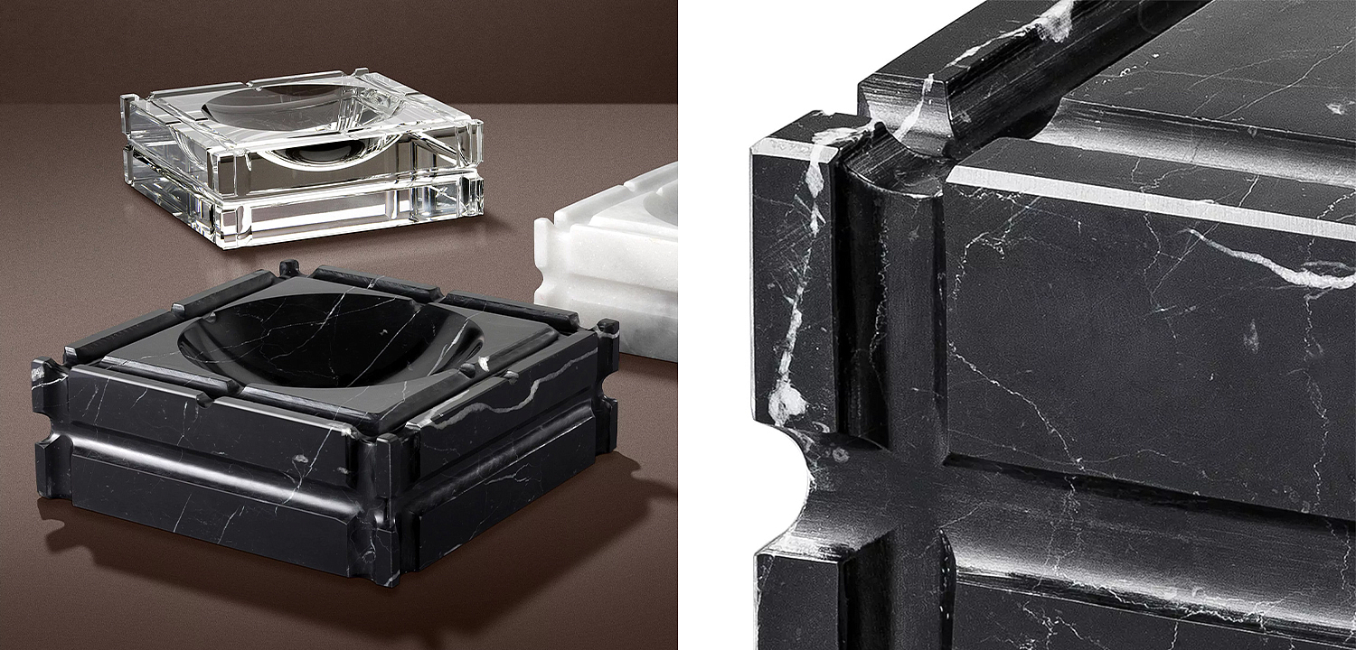 Пепельница Eichholtz Ashtray Nestor Black Пепельница Eichholtz Ashtray Nestor Black - Loft-Concept в Рязани