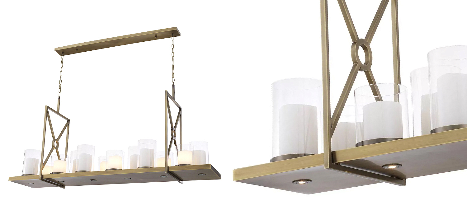 Люстра Eichholtz Chandelier Summit Brass Люстра Eichholtz Chandelier Summit Brass - Loft-Concept в Рязани