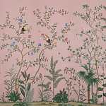 Обои ручная роспись Amazonia Florence Pink dyed silk варинант исполнения - 2 | Loft Concept в Рязани