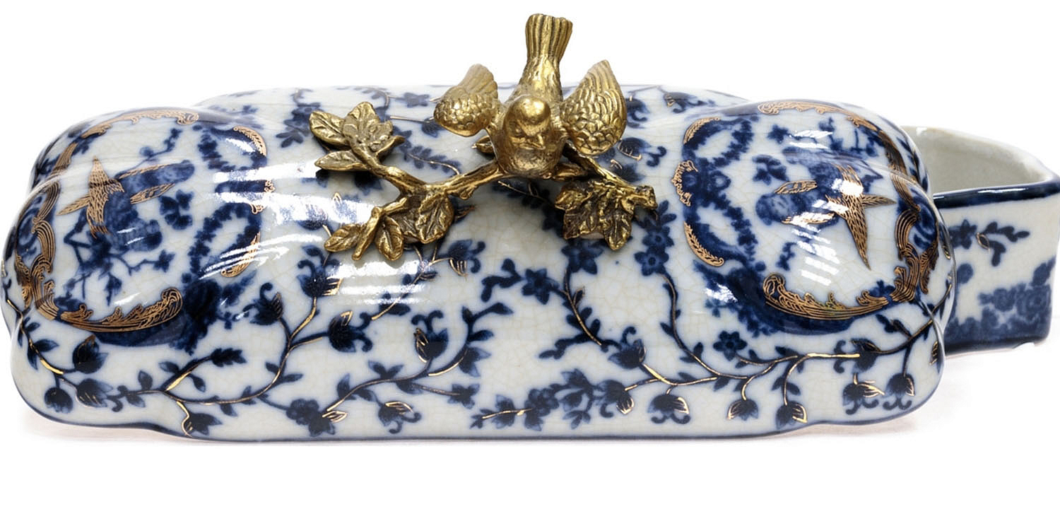 Шкатулка Pattern & Bronze Birds Long Шкатулка Pattern & Bronze Birds Long - Loft-Concept в Рязани