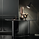 Консоль дымчатого цвета с изогнутым основанием Arabesque варинант исполнения - 4 | Loft Concept в Рязани