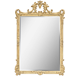 Зеркало настенное в раме бежевого цвета с эффектом старины Classic Ornament Mirror варинант исполнения - 1 | Loft Concept в Рязани