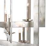 Люстра серебряная из пересекающихся квадратных элементов Intersecting Squares  варинант исполнения - 1 | Loft Concept в Рязани