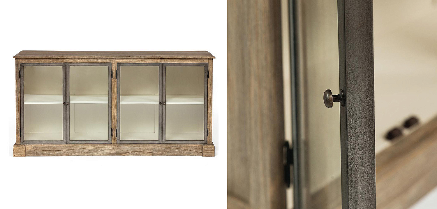 Комод Provence Jacob Chest of Drawers glass doors Комод Provence Jacob Chest of Drawers glass doors - Loft-Concept в Рязани