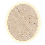 Бра с круглым плафоном из травертина Shaw Marble Lighting варинант исполнения - 3 | Loft Concept в Рязани