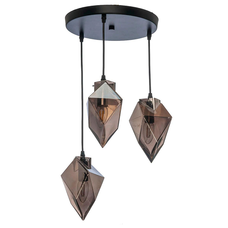 Люстра Glass crystal Черный Серый (Gray) Люстра Glass crystal Черный Серый (Gray) в Рязани | Loft Concept