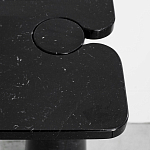 Консоль чёрная на 2-х конусообразных ножках Eros варинант исполнения - 1 | Loft Concept в Рязани