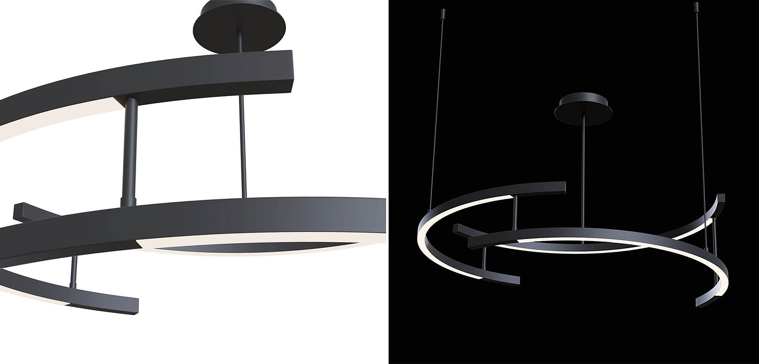 Люстра Smeragde Light Chandelier black arcs Люстра Smeragde Light Chandelier black arcs - Loft-Concept в Рязани