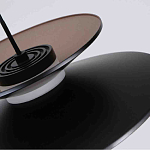 Люстра подвесная с тремя матовыми черными плафонами Obsidian Touch варинант исполнения - 3 | Loft Concept в Рязани