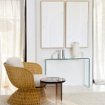 Стол журнальный круглый Acrylic Аether Smoke варинант исполнения - 7 | Loft Concept в Рязани