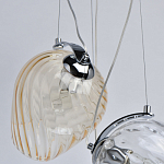 Люстра каскадная с 5-ю разноцветными стеклянными плафонами Kaleido варинант исполнения - 7 | Loft Concept в Рязани