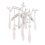 Бра с декором в виде ветвей и стеклянных подвесок в форме капель Droplet Chandelier варинант исполнения - 3 | Loft Concept в Рязани