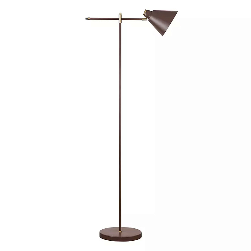 Торшер с наклонным конусообразным плафоном Opaque Movable Lamp Сливовый Бежевый Торшер с наклонным конусообразным плафоном Opaque Movable Lamp Сливовый Бежевый в Рязани | Loft Concept