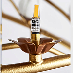 Люстра с ветвистым каркасом и плафонами в виде лотосов Chandelier Lotus варинант исполнения - 2 | Loft Concept в Рязани